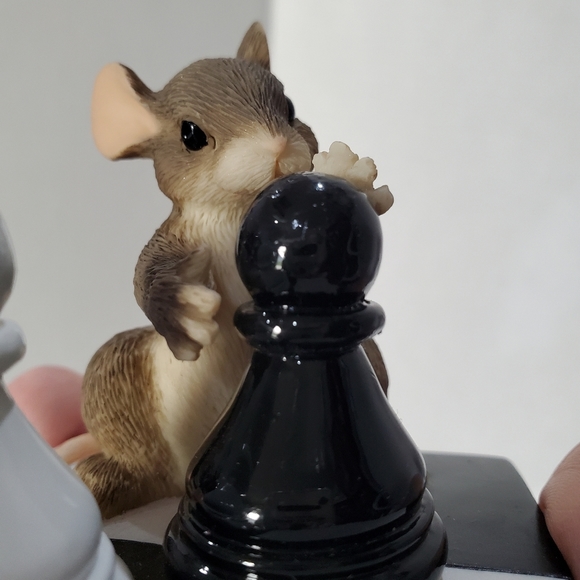 Charming tails Chess Fitz & Floyd "It's Your Move" Queens Gambit L👀K 🐀♟️ - Picture 12 of 15